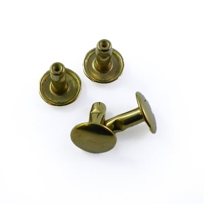 [FIM 34/9/2GP 1] Double Cap Rivet #34/9 GOLD STEEL --P349O-2T