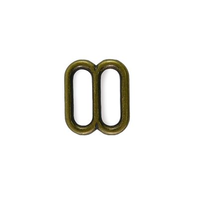 [AL541-34A] Double loop 3/4 rounded antique brass