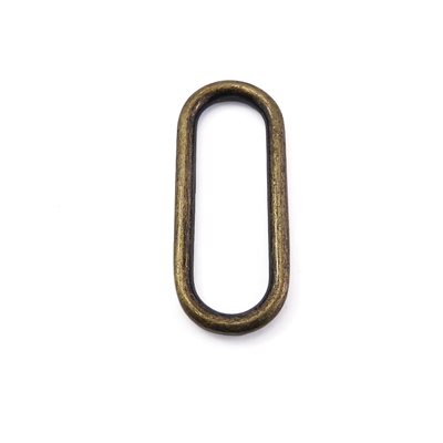 [PO125A] Oval loop 1-1/4 antique gold 