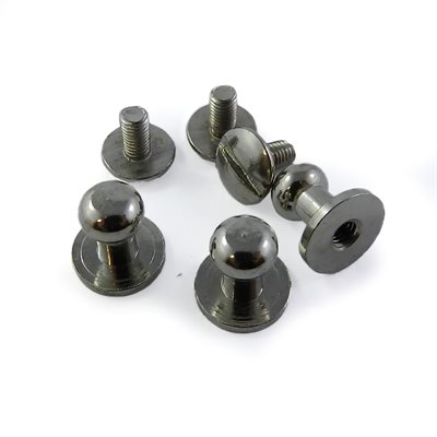 Piolino nickel finished brass - head width: 6 mm.