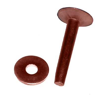 No.9 copper rivet with washers.