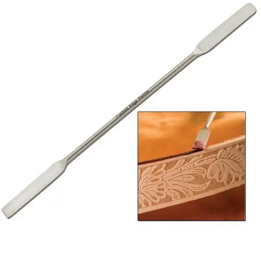 [3439-00] Double spatula for stainless steel edges, Tandy Leather.