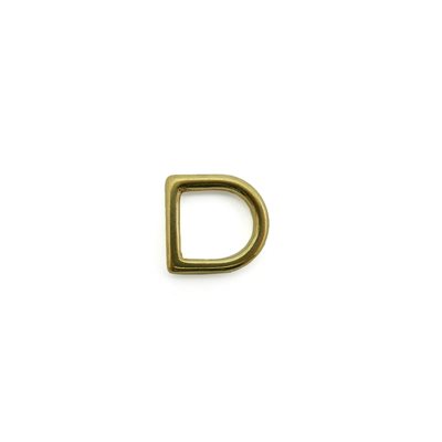 [DC12-B] Cast 1/2 brass D-rings.