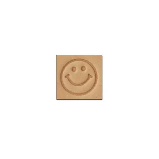 [66676-00] Stamp E676 Happy Face, Tandy Leather.