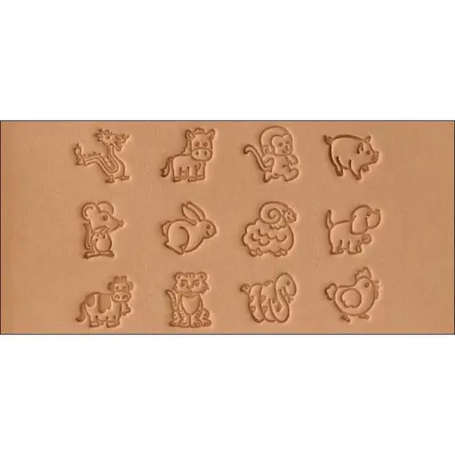 [8159-00] Animal stamp set, Tandy Leather.