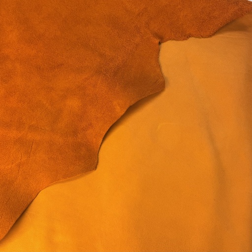 [VM44] Cuir de vache naturel Cow Side, Autumn Gold. GRADE 1.