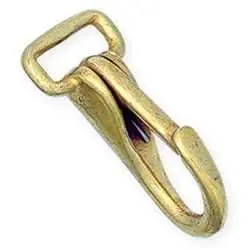 [1146-00] Halter Snaps Solid Brass, Tandy Leather.